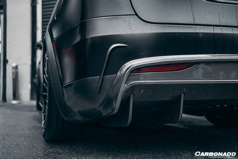 2016-2018 Tesla Model X SUV RZS Style Carbon Fiber Rear Lip