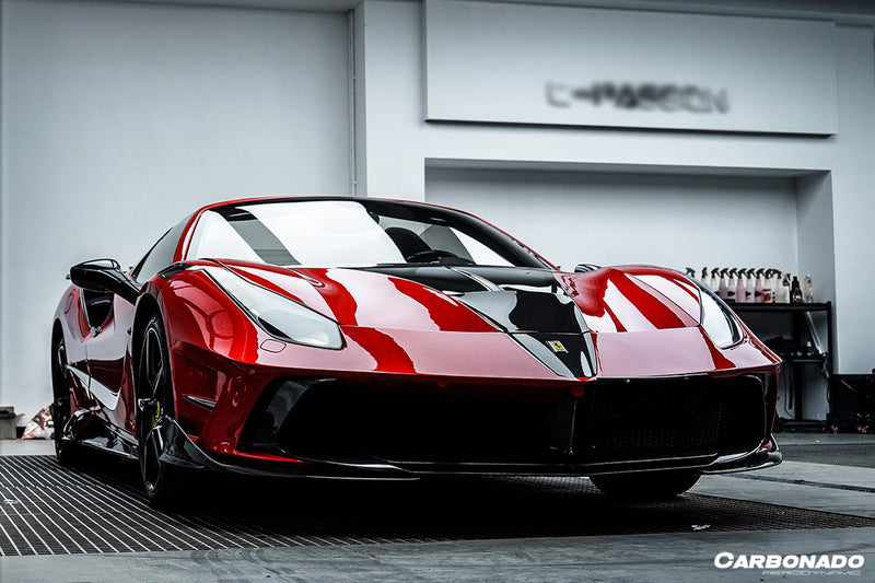 2015-2019 Ferrari 488 GTB/Spyder MSY Style Carbon Fiber Hood