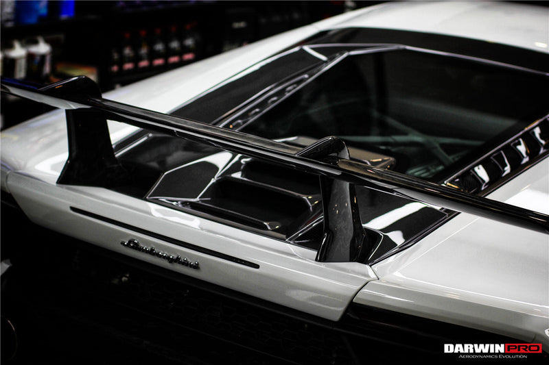 2015-2020 Lamborghini Huracan LP610/LP580 Performante Style Carbon Trunk Spoiler and Engine Hood