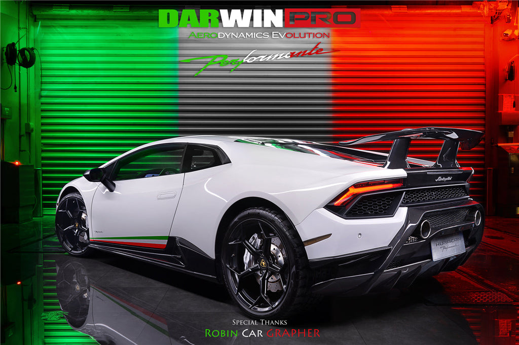 2015-2020 Lamborghini Huracan LP610/LP580 Performante Style Partial Carbon Fiber Aero - Full Kit