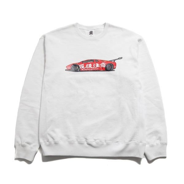 Black Eye Patch x LBWK “LAMBO CREW SWEAT” White