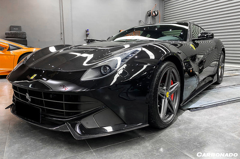 2012-2017 Ferrari F12 Berlinetta RS Style Carbon Fiber Front Lip