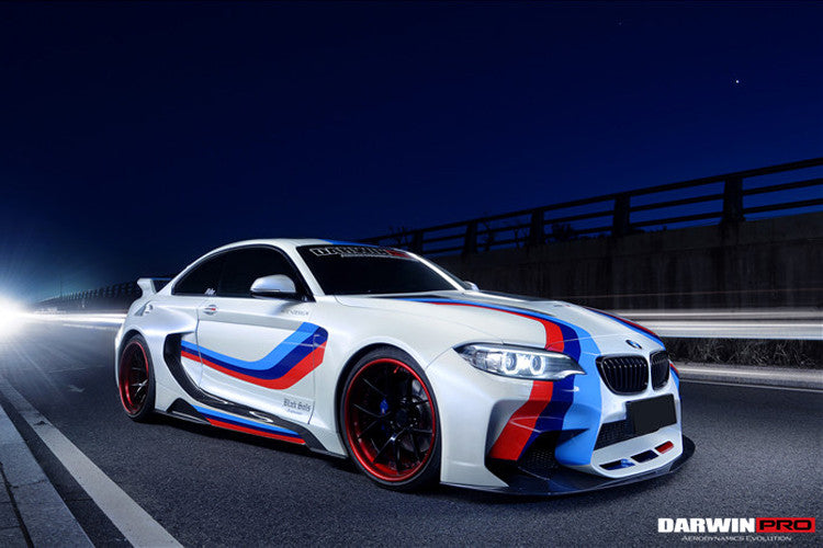 2014-2019 BMW 2 Series F22 VR Style Partial Carbon Fiber Wide Body Full Body Kit