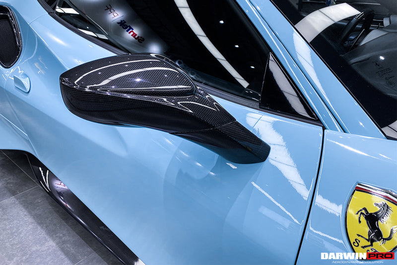 2015-2019 Ferrari 488 GTB/Spyder Carbon Fiber Mirror House & Base Replacement