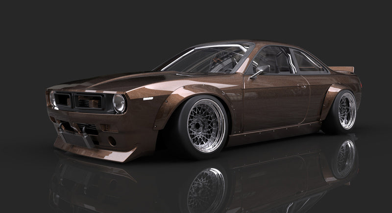 Nissan 240SX (S14)  V2 "Boss" Conversion Aero Kit Full Rocket Bunny