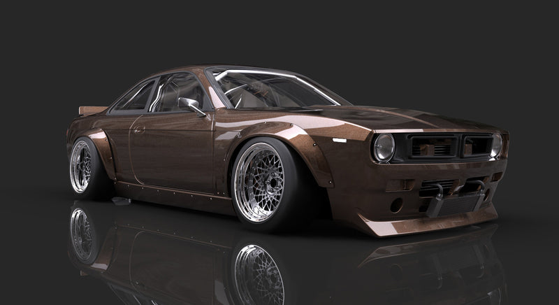 Nissan 240SX (S14)  V2 "Boss" Conversion Aero Kit Full Rocket Bunny