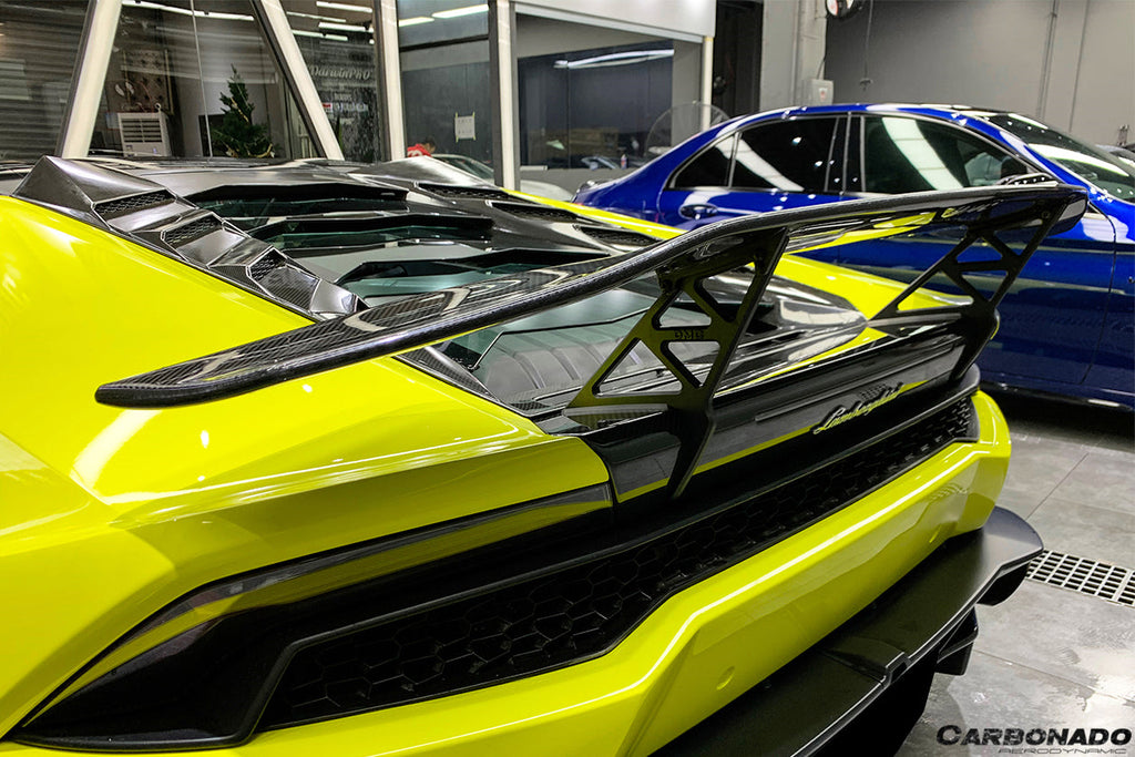 2015-2020 Lamborghini Huracan LP610/LP580 DC Style Carbon Fiber Trunk Spoiler w/ Base