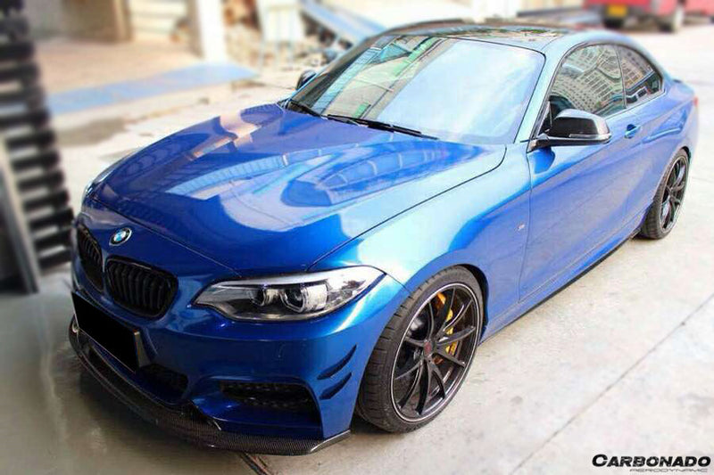 2013-2016 BMW 2 Series F22/F23 EXOT Style Front Canards (M-Tech Only)