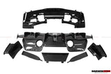2015-2020 Ferrari 488 GTB Pista Style Rear Bumper & Wing