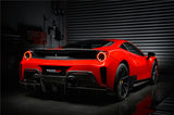 2015-2020 Ferrari 488 GTB Pista Style Rear Bumper & Wing