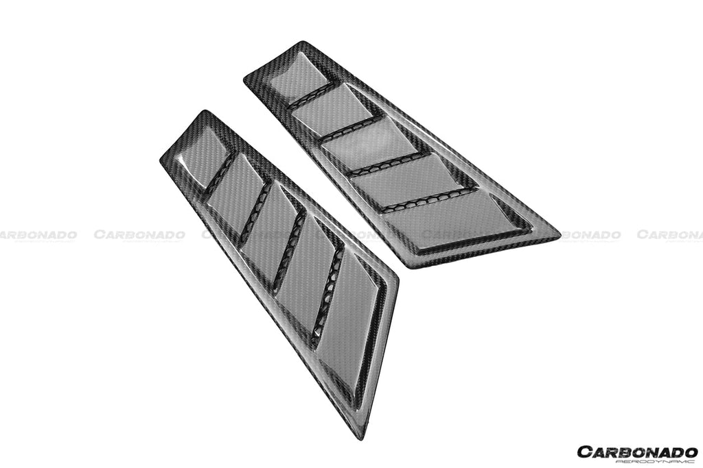 2015-2020 Lamborghini Huracan LP610/LP610 RZS Style Front Fender Carbon Fiber Vents