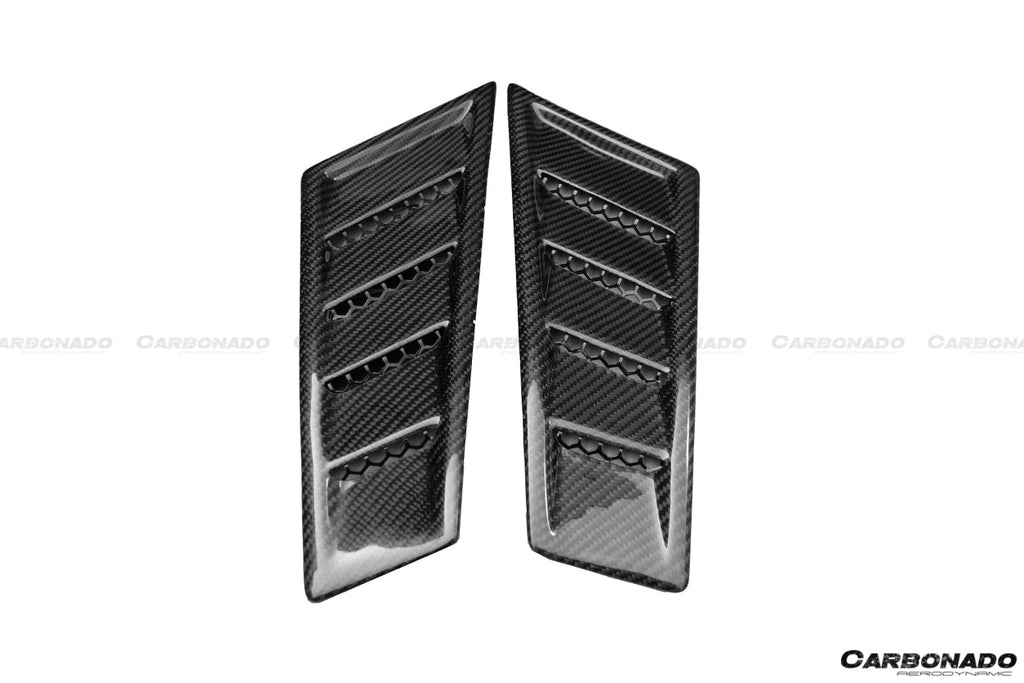 2015-2020 Lamborghini Huracan LP610/LP610 RZS Style Front Fender Carbon Fiber Vents