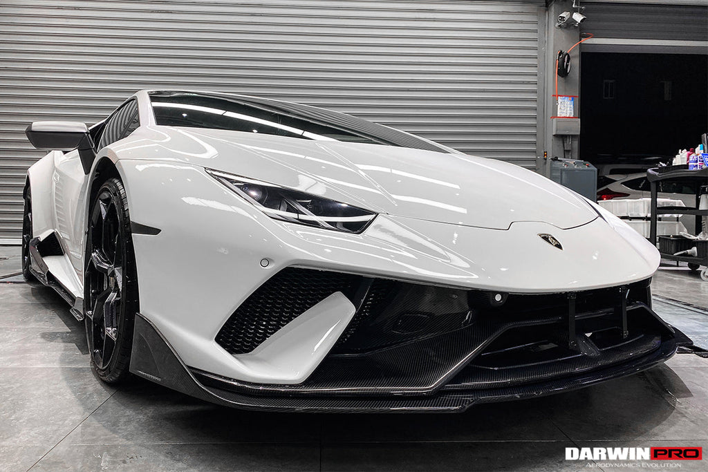 2015-2020 Lamborghini Huracan LP610/LP580 BKSS Style Partial Carbon Front Bumper w/ Lip