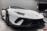 2015-2020 Lamborghini Huracan LP610/LP580 BKSS Style Partial Carbon Front Bumper w/ Lip