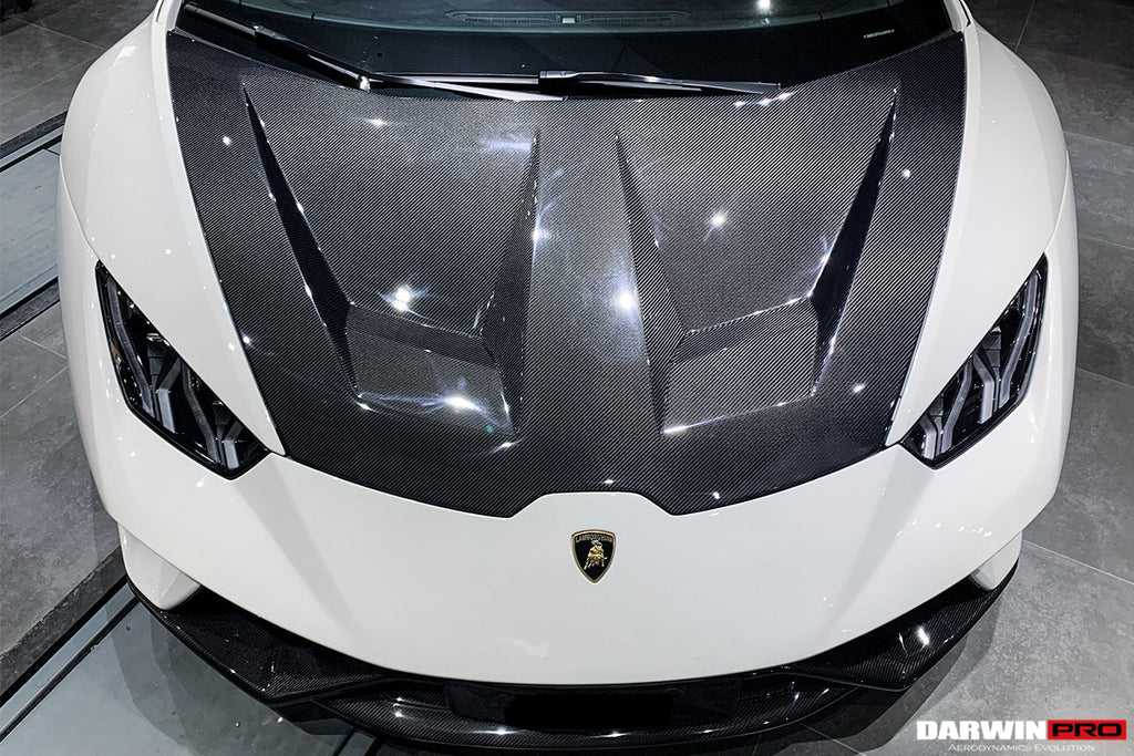 2015-2020 Lamborghini Huracan LP610/LP580 BKSS Style Carbon Fiber Hood
