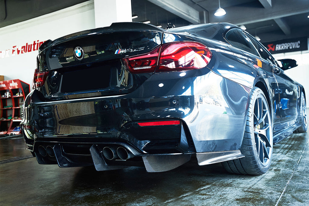 2014-2020 BMW M3 F80 & M4 F82 SM Style Carbon Fiber Rear Diffuser