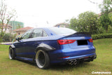 2013-2020 Audi S3/ A3 /RS3 Sedan RT Style Carbon Fiber Trunk Spoiler