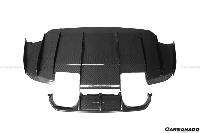 2014-2020 BMW M3 F80 & M4 F82 VA Style Carbon Fiber Rear Diffuser w/ Lip