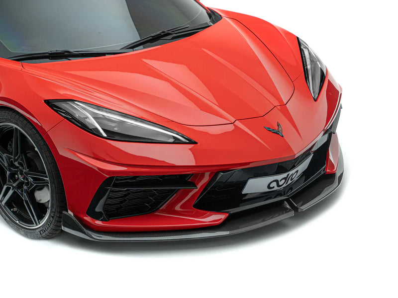CORVETTE C8 PREPREG CARBON FIBER FRONT LIP