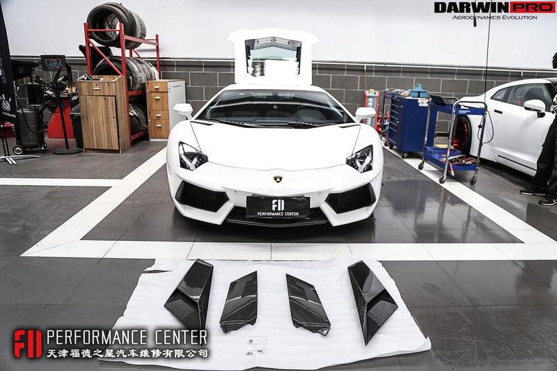 2011-2021 Lamborghini Aventador LP700 LP740 Coupe/Roadster BKSS Style Carbon Fiber Rear Side Scoops