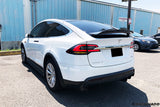 2016-2021 Tesla Model X SUV RZS Style Carbon Fiber Trunk Spoiler