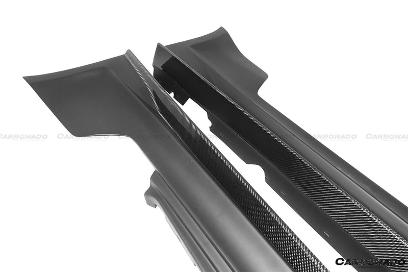 2008-2013 BMW 1M RZ Style Partial Carbon FIber Side Skirts