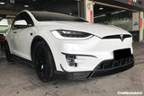 2016-2021 Tesla Model X SUV RZS Style Carbon Fiber Front Canards