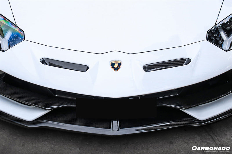 2011-2021 Lamborghini Aventador LP700 LP740 LP750 Coupe/Roadster SVJ Style Part Dry Carbon Fiber Front Bumper