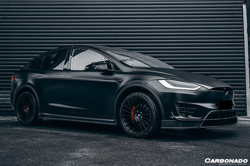 2016-2021 Tesla Model X SUV RZS Style Carbon Fiber Front Lip