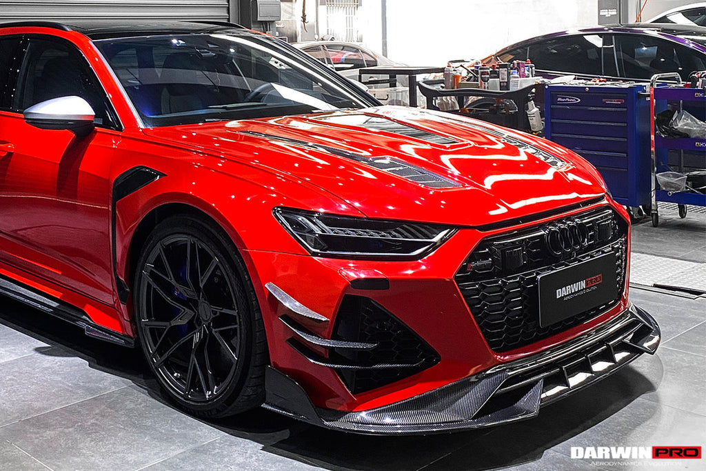 2019-2022 Audi RS6 Avant C8 IMP Style Front Canards