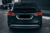 2016-2018 Tesla Model X SUV RZS Style Carbon Fiber Rear Lip