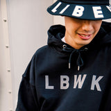 LBWK Rubber Logo Hoodie Black