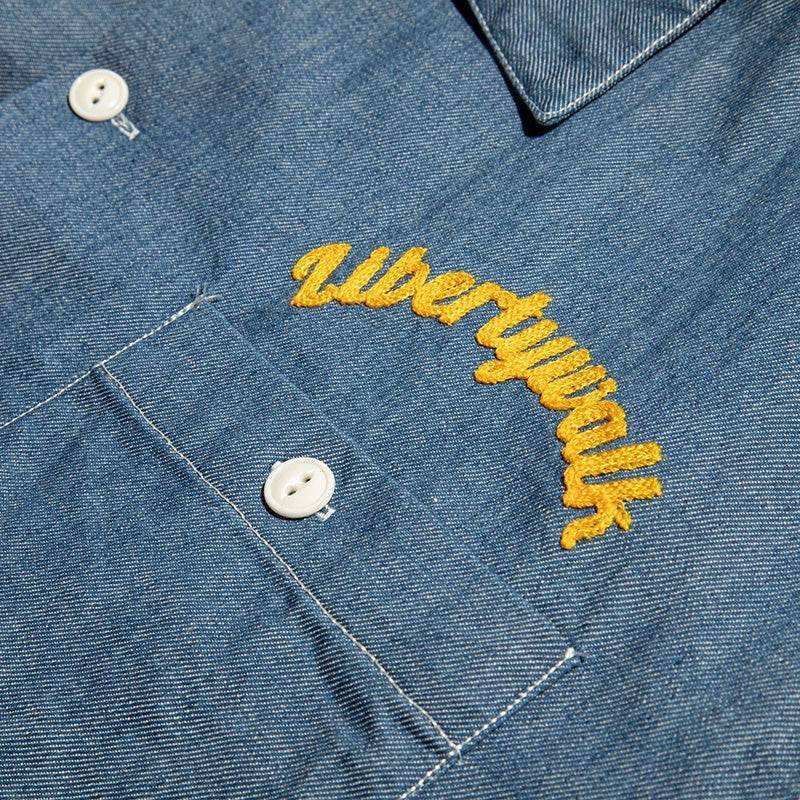 Cushman×LBWK Chambray Work Shirt Blue – LTMOTORWERKS