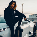 LBWK Shoulder Logo Zip Hoodie Black