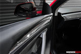 2020-2023 Tesla Model 3/Y OEM Style Autoclave Carbon Fiber Door Trim Interior Replacement