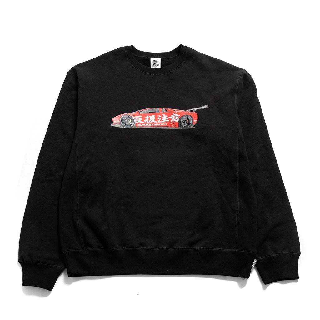 Black Eye Patch x LBWK “LAMBO CREW SWEAT” Black – LTMOTORWERKS