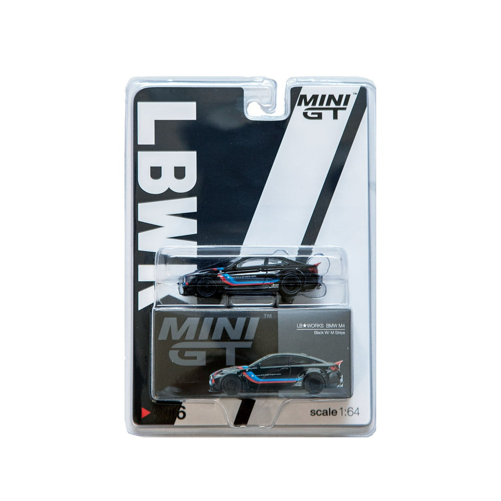 MINI-GT 1/64 LB-WORKS BMW M4 Black W/M Stripe – LTMOTORWERKS