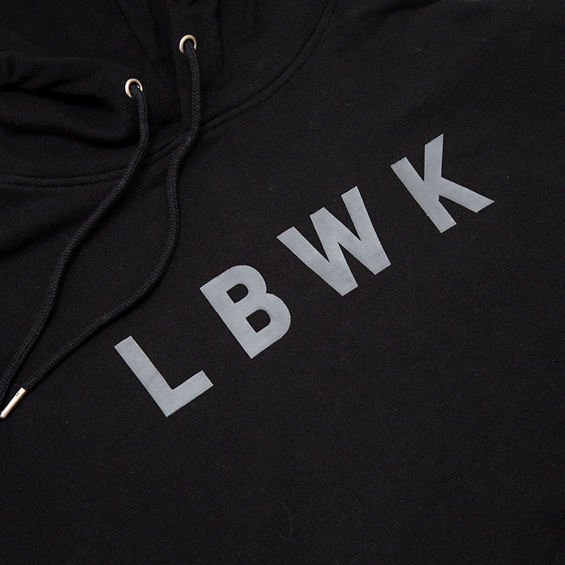 LBWK Rubber Logo Hoodie Black