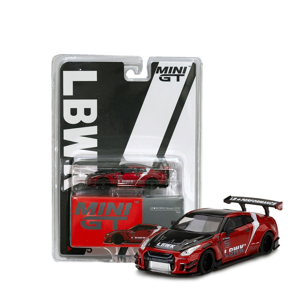 Mini GT 1:64 LB Works Nissan GT-R R35 Type 2, Rear Wing Ver. 3 – Red #345 -  Periyar Tourism