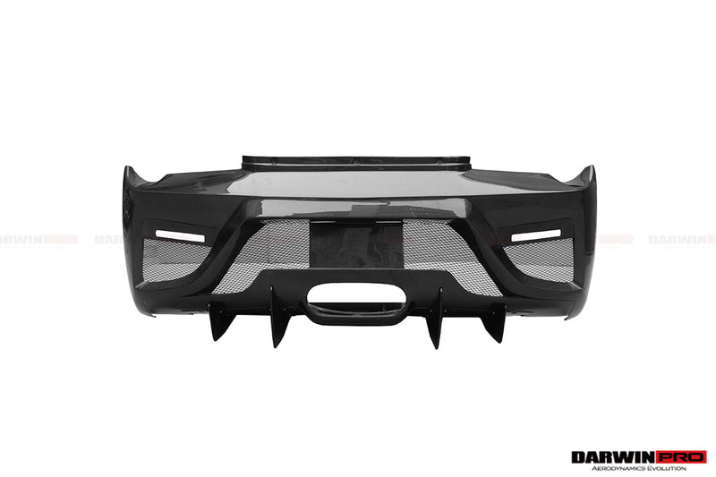 2010-2015 Ferrari 458 Coupe BKSS Style Partial Carbon Fiber Rear Bumper And Carbon Fiber Trunk W/ Tail Light Cover