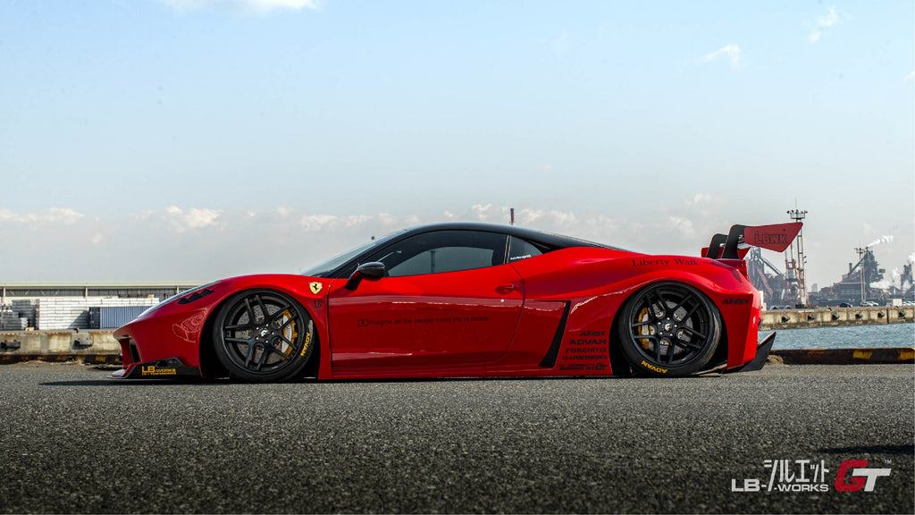 LB-Silhouette WORKS Ferrari 458 GT complete body kit 【FRP & Dry Carbon】
