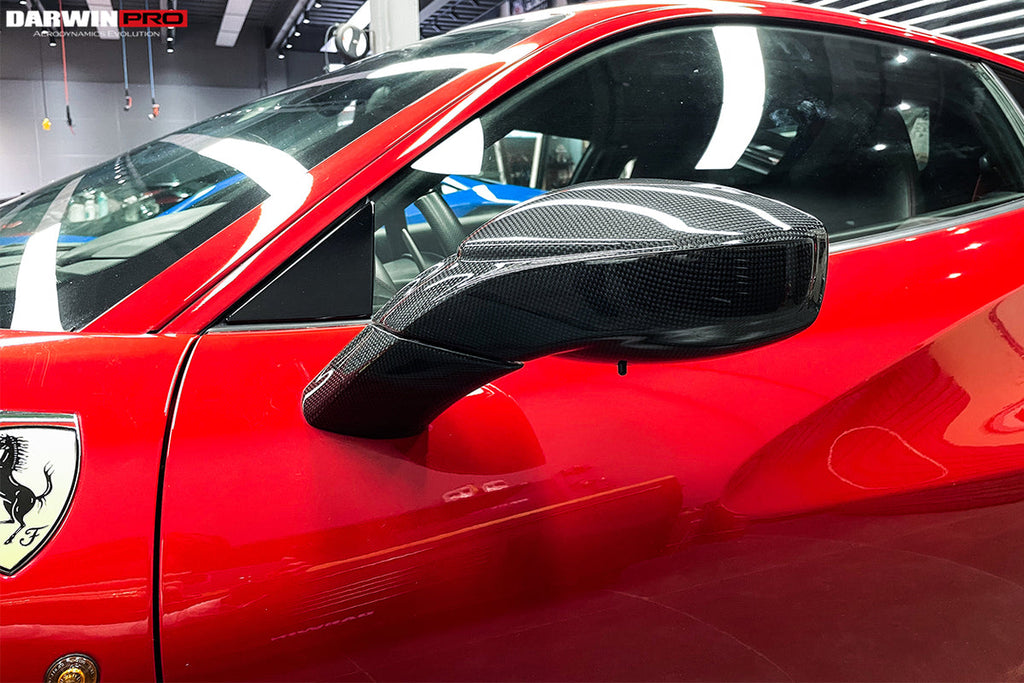 2015-2019 Ferrari 488 GTB/Spyder Carbon Fiber Mirror House & Base Replacement