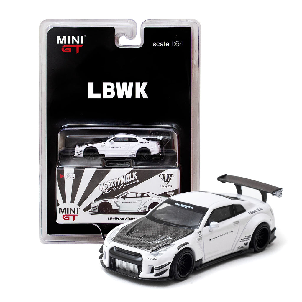 MINI-GT 1/64 LB-WORKS GT-R Type2 White – LTMOTORWERKS