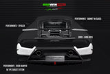 2015-2020 Lamborghini Huracan LP610/LP580 Performante Style Partial Carbon Rear Bumper