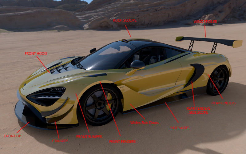 DUKE DYNAMICS McLaren 720s GT3 WIDEBODY KIT