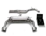 ARMYTRIX Stainless Steel Valvetronic Catback Exhaust System Dual Chrome Silver Tips Audi RS3 8V 2.5L Turbo Sedan 2017-2020