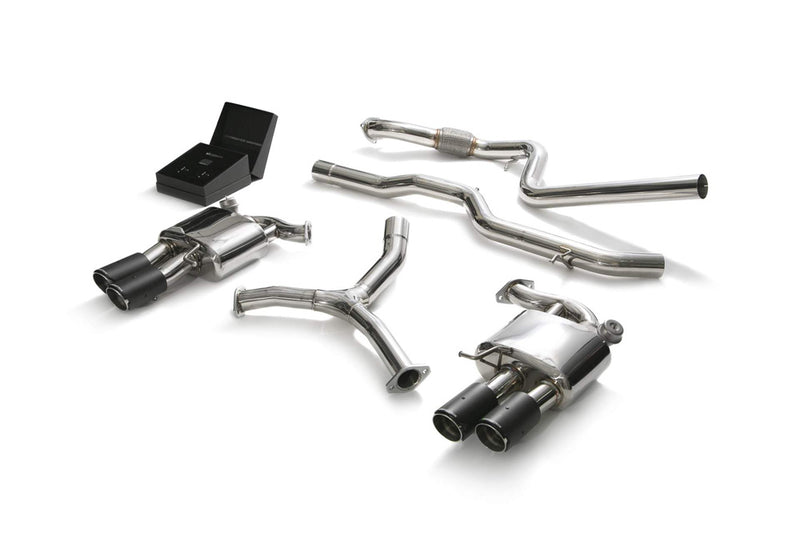 ARMYTRIX Stainless Steel Valvetronic Catback Exhaust System Quad Carbon Tips Audi A5 Coupe 4WD B9 2016-2022