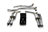 ARMYTRIX Stainless Steel Valvetronic Catback Exhaust System Quad Blue Coated Tips Audi A5 | A5 Quattro 2005-2015