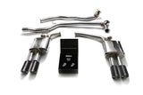 ARMYTRIX Stainless Steel Valvetronic Catback Exhaust System Quad Carbon Tips Audi A4 | A5 B8 2008-2015