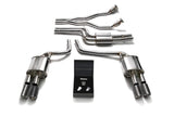 ARMYTRIX Stainless Steel Valvetronic Catback Exhaust System Quad Carbon Tips Audi A4/A5 | S4/S5 3.0L TFSI 2009-2015